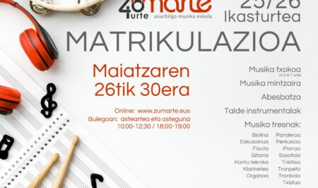 25/26 ikasturterako matrikulazioa