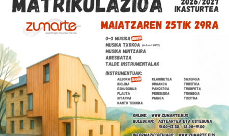 2026-2027  Ikasturterako  matrikulazioa